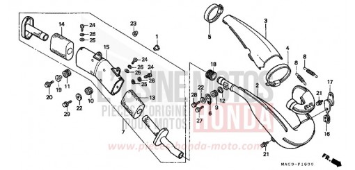 EXPANSION CHAMBER CR500RX de 1999